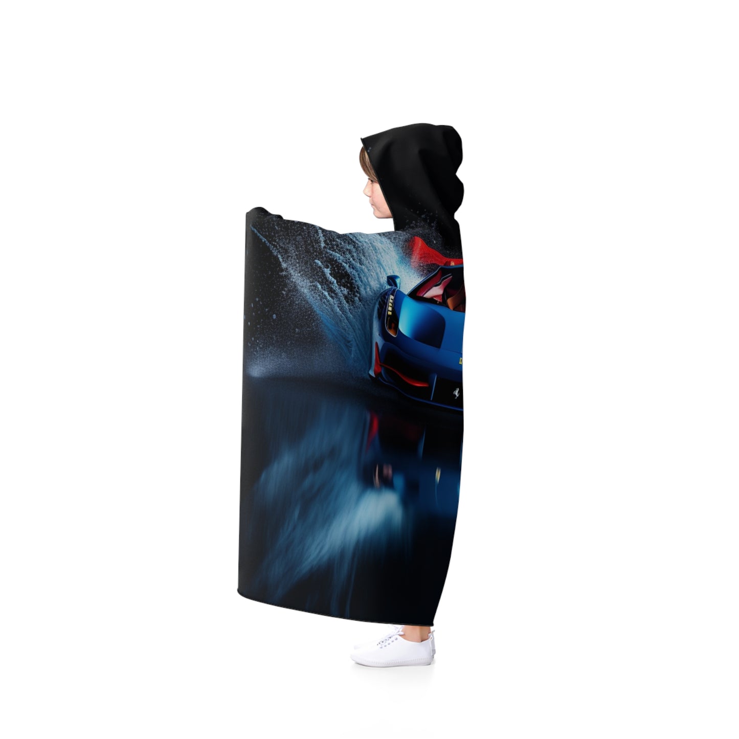 Hooded Blanket Ferrari Water Splash 1