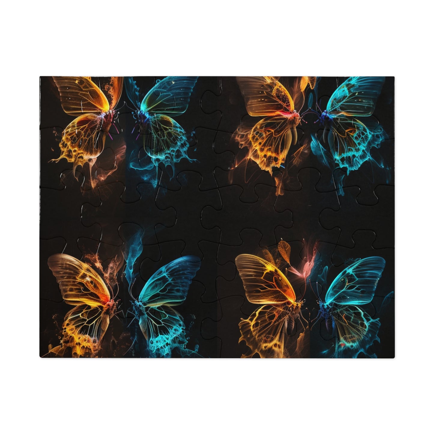 Jigsaw Puzzle (30, 110, 252, 500,1000-Piece) Kiss Neon Butterfly 5