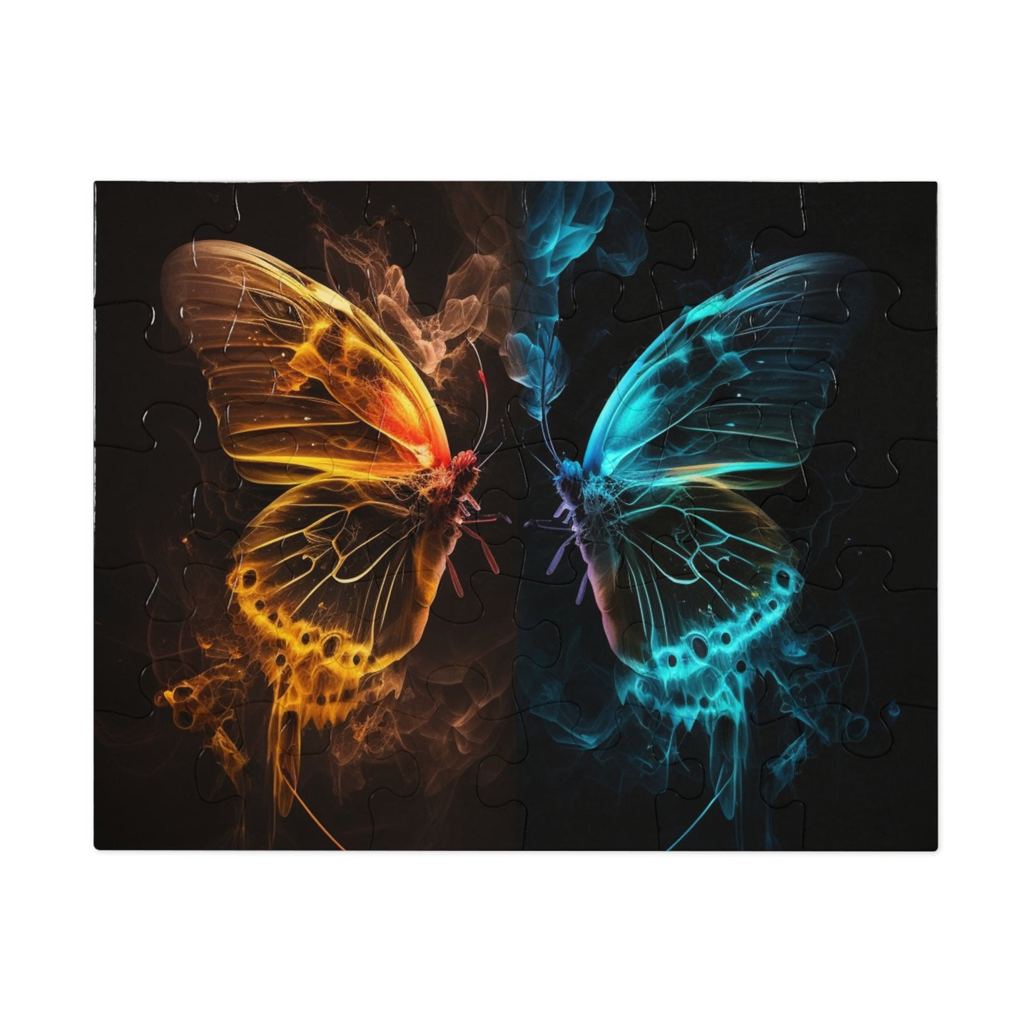 Jigsaw Puzzle (30, 110, 252, 500,1000-Piece) Kiss Neon Butterfly 8