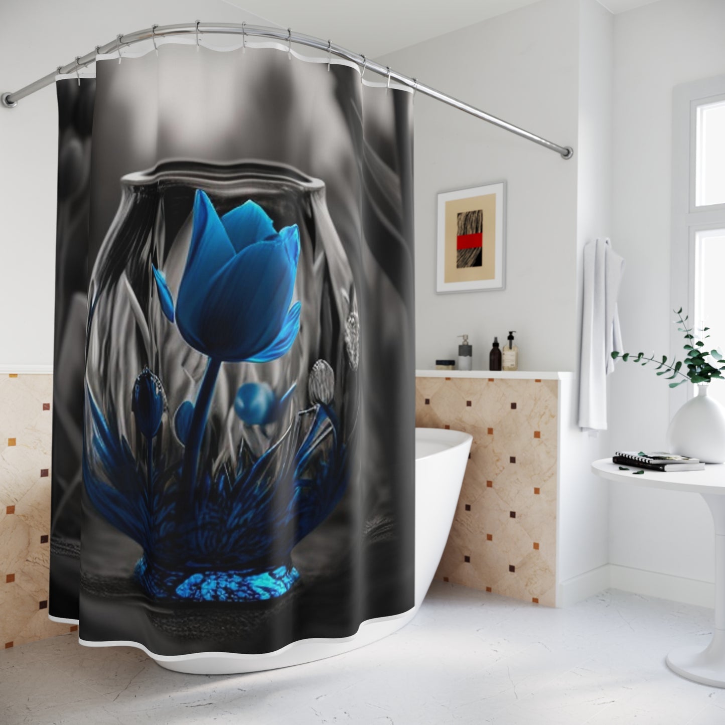 Polyester Shower Curtain Tulip 2