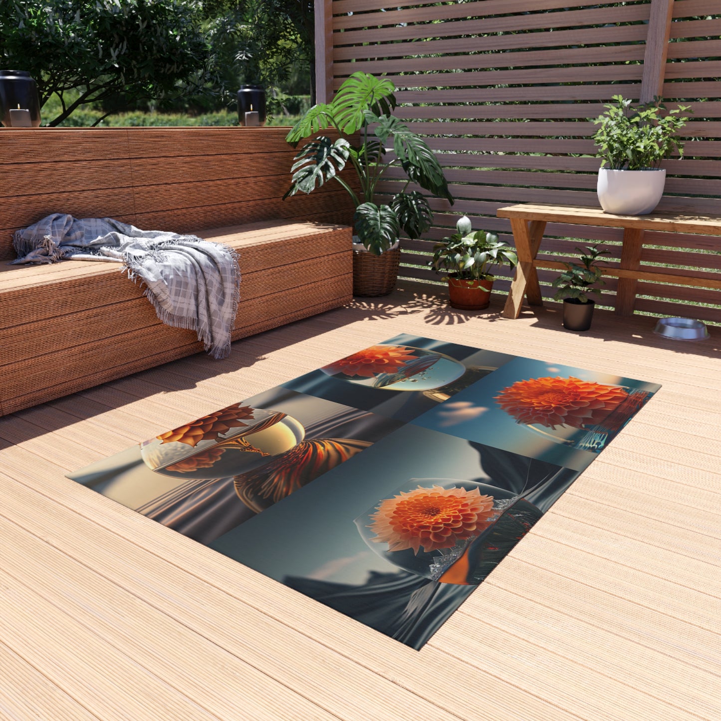 Outdoor Rug  Dahlia Orange 5