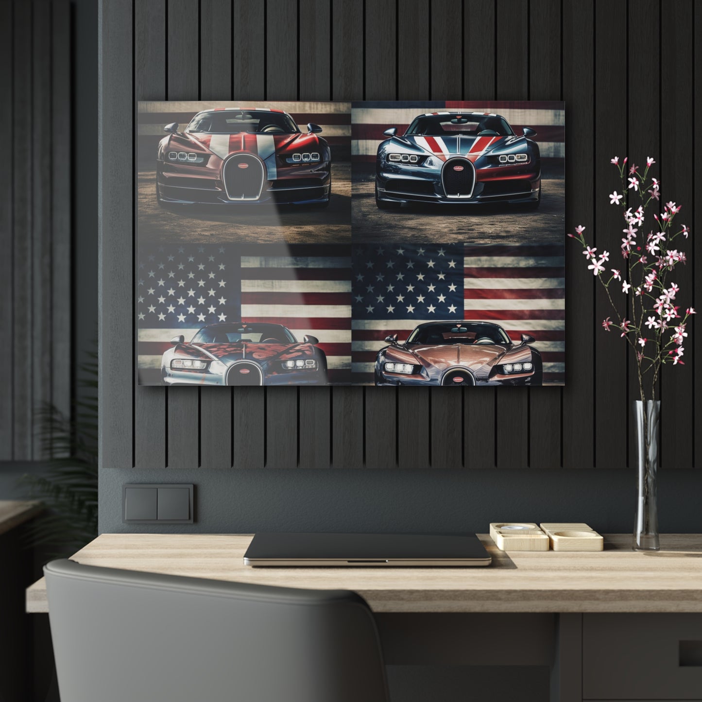 Acrylic Prints Bugatti Flag 5