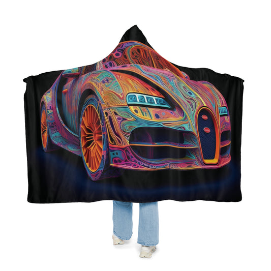 Snuggle Hooded Blanket Bugatti Abstract Concept 1