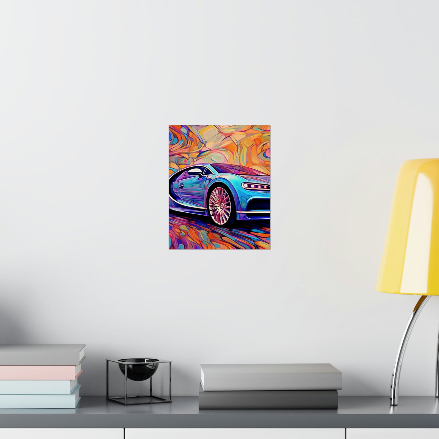 Premium Matte Vertical Posters Bugatti Abstract Concept 3