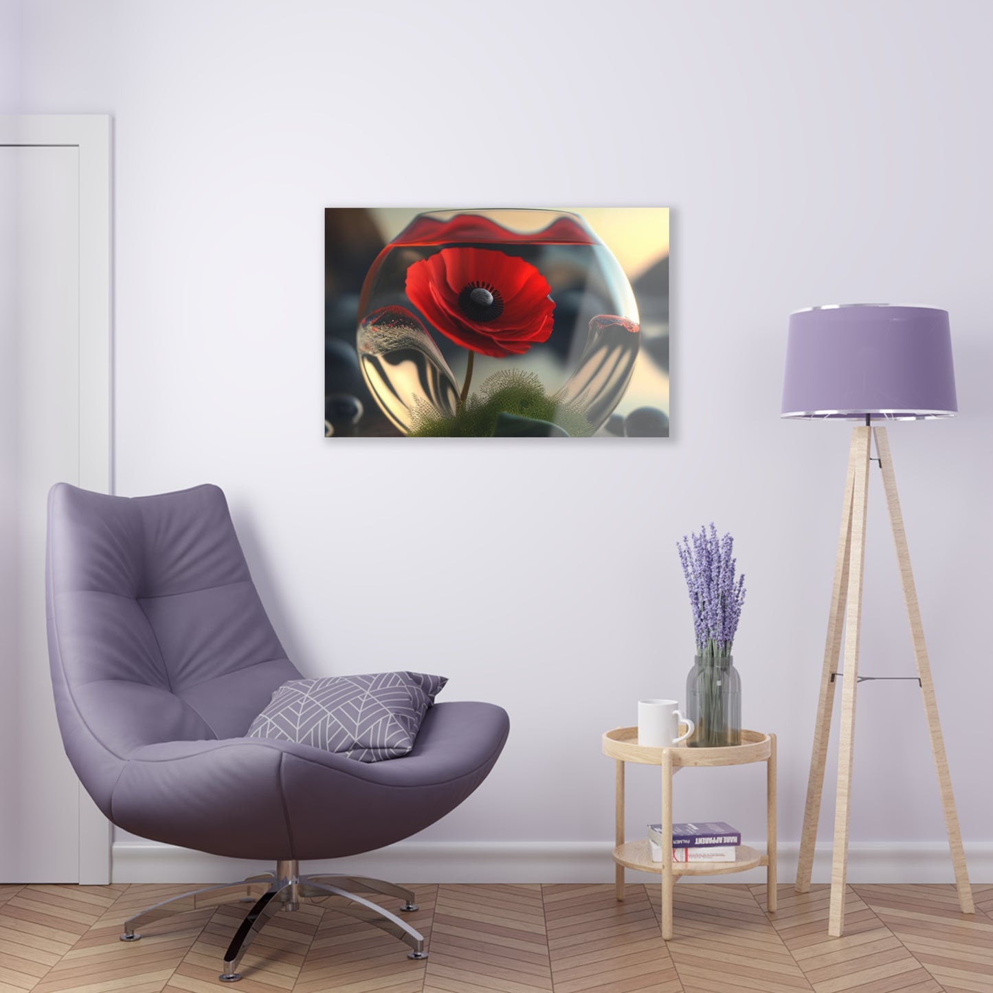 Acrylic Prints Red Anemone in a Vase 3