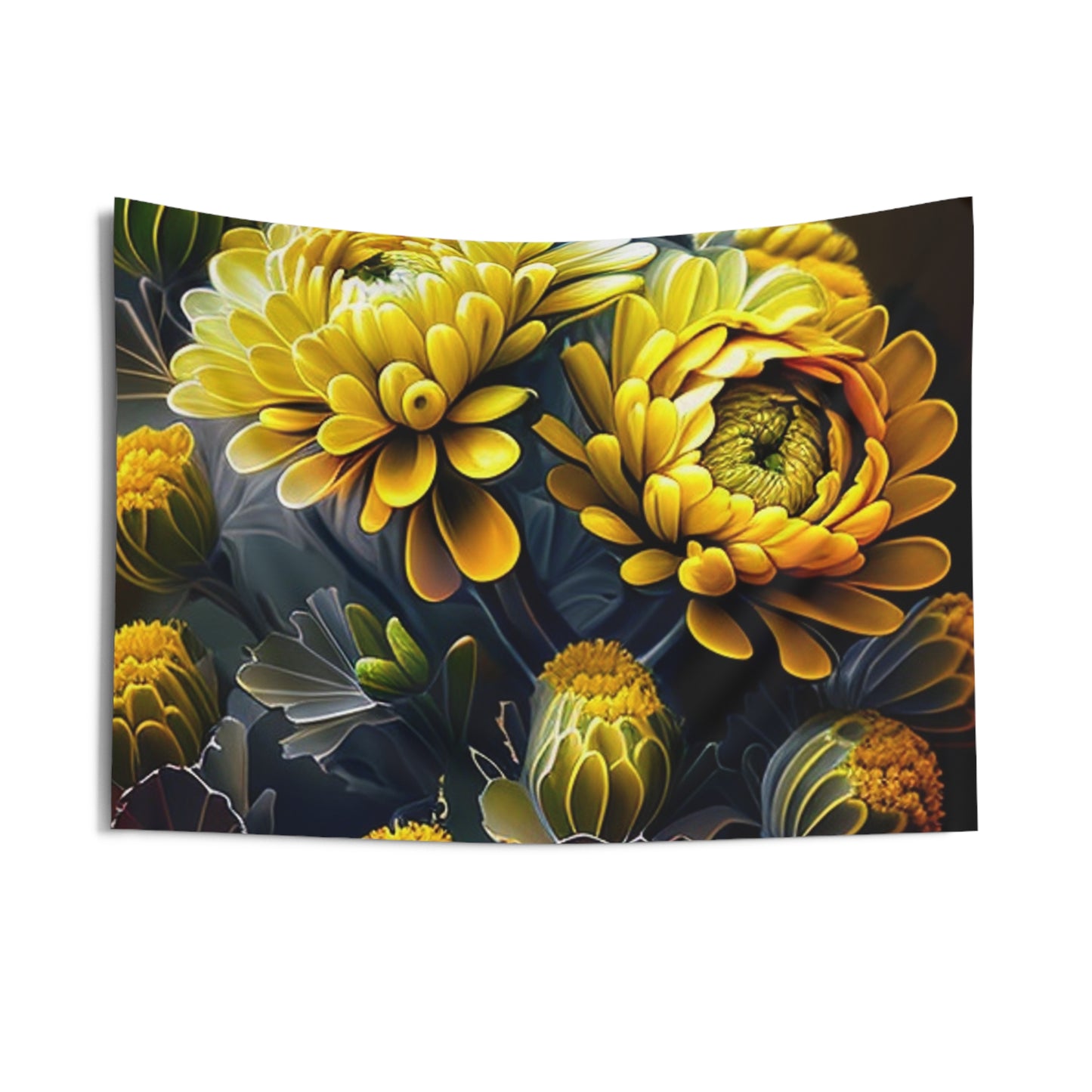 Indoor Wall Tapestries Yellow Hermosas Flores Amarillas 4