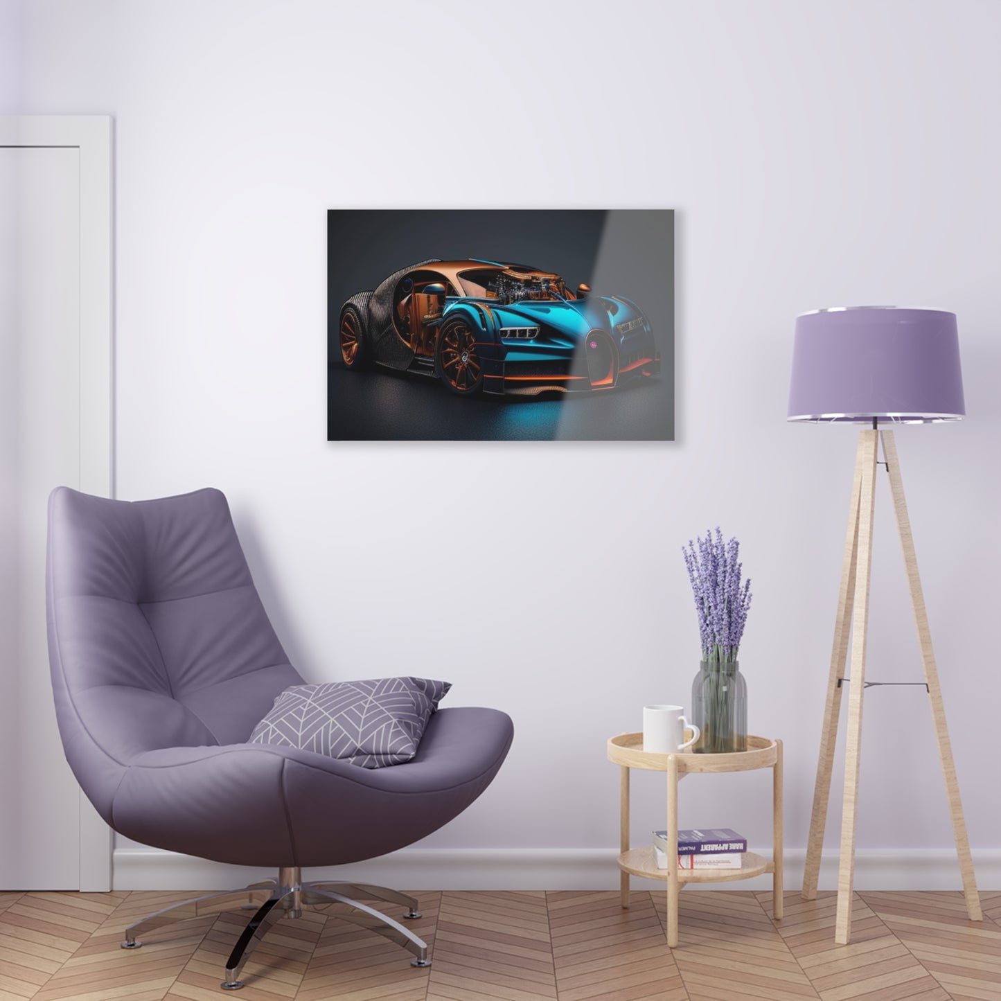 Acrylic Prints Bugatti Blue 4