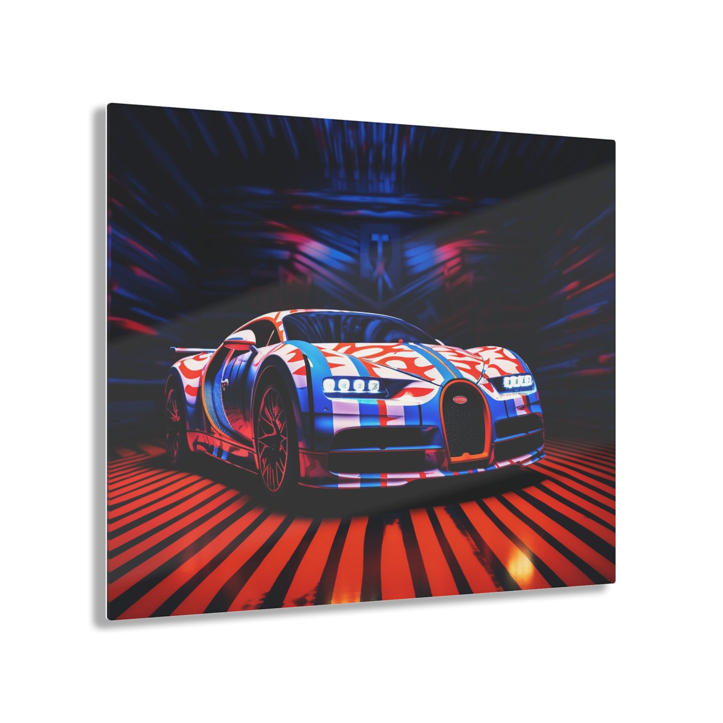 Acrylic Prints Macro Bugatti American Flag 1