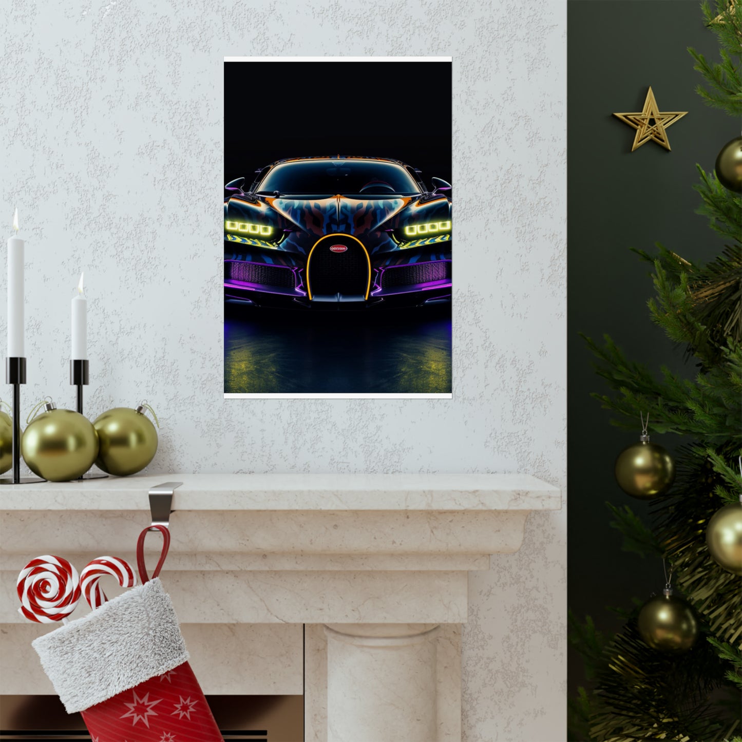 Premium Matte Vertical Posters Hyper Bugatti Chiron 3