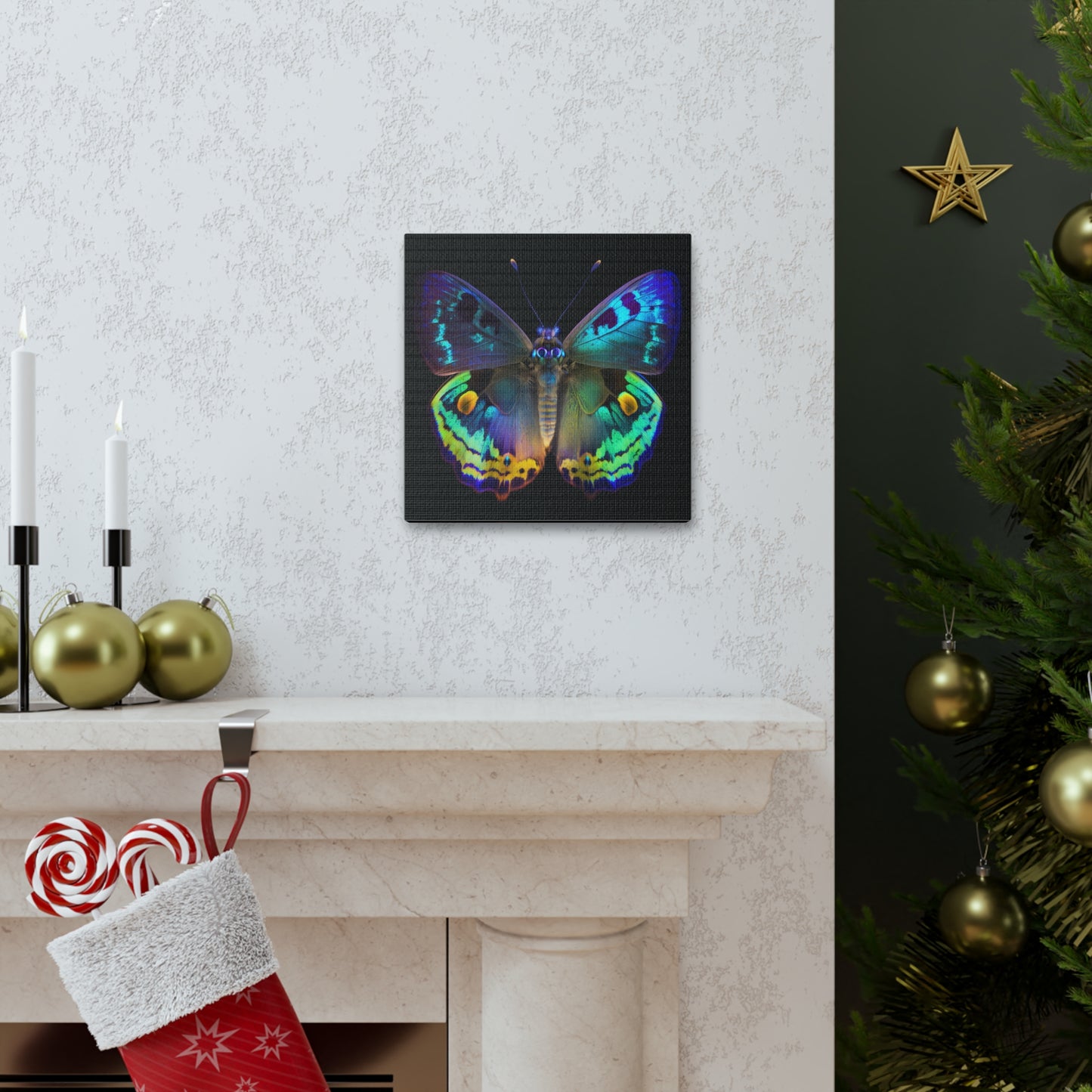 Canvas Gallery Wraps Neon Hue Butterfly 4