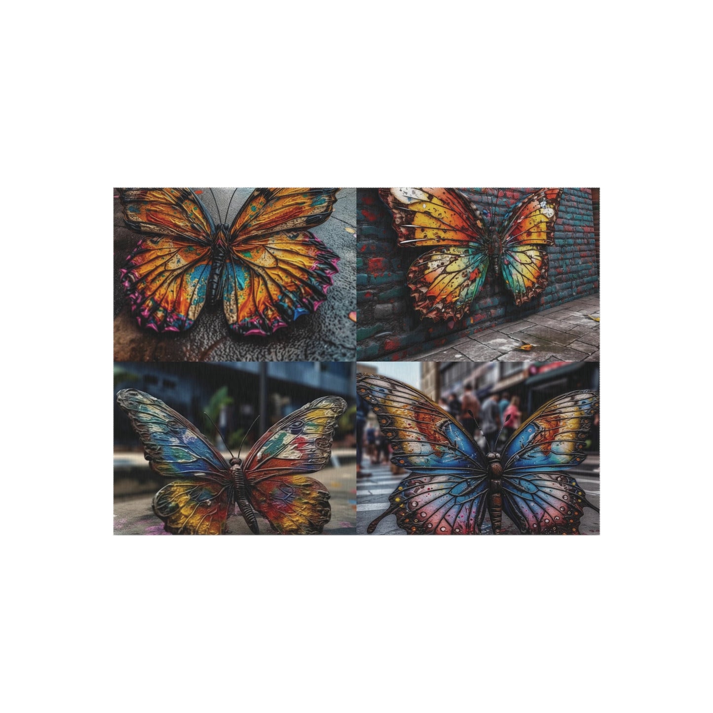 Outdoor Rug  Liquid Street Butterfly 5