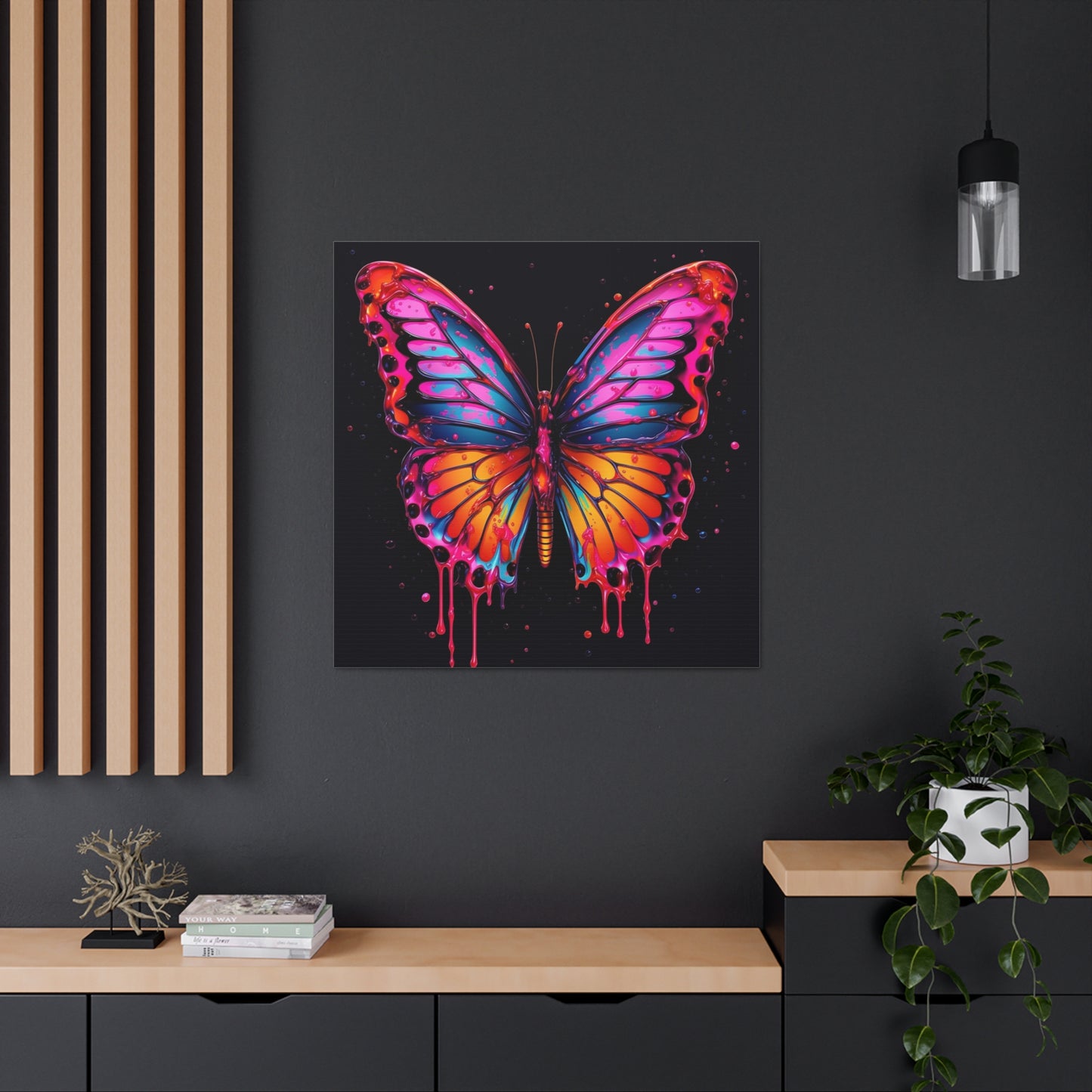 Canvas Gallery Wraps Pink Butterfly Flair 1