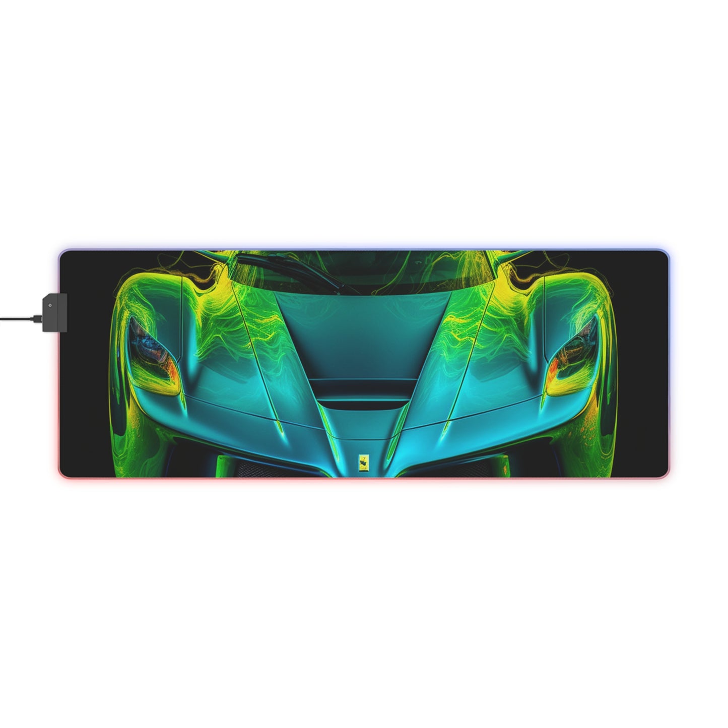 LED Gaming Mouse Pad Ferrari Neon 2