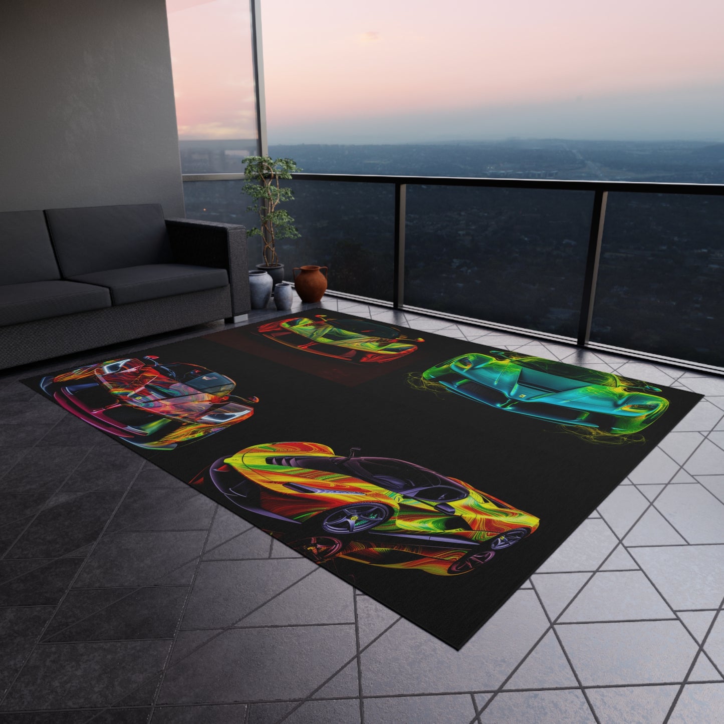 Outdoor Rug  Ferrari Neon 5