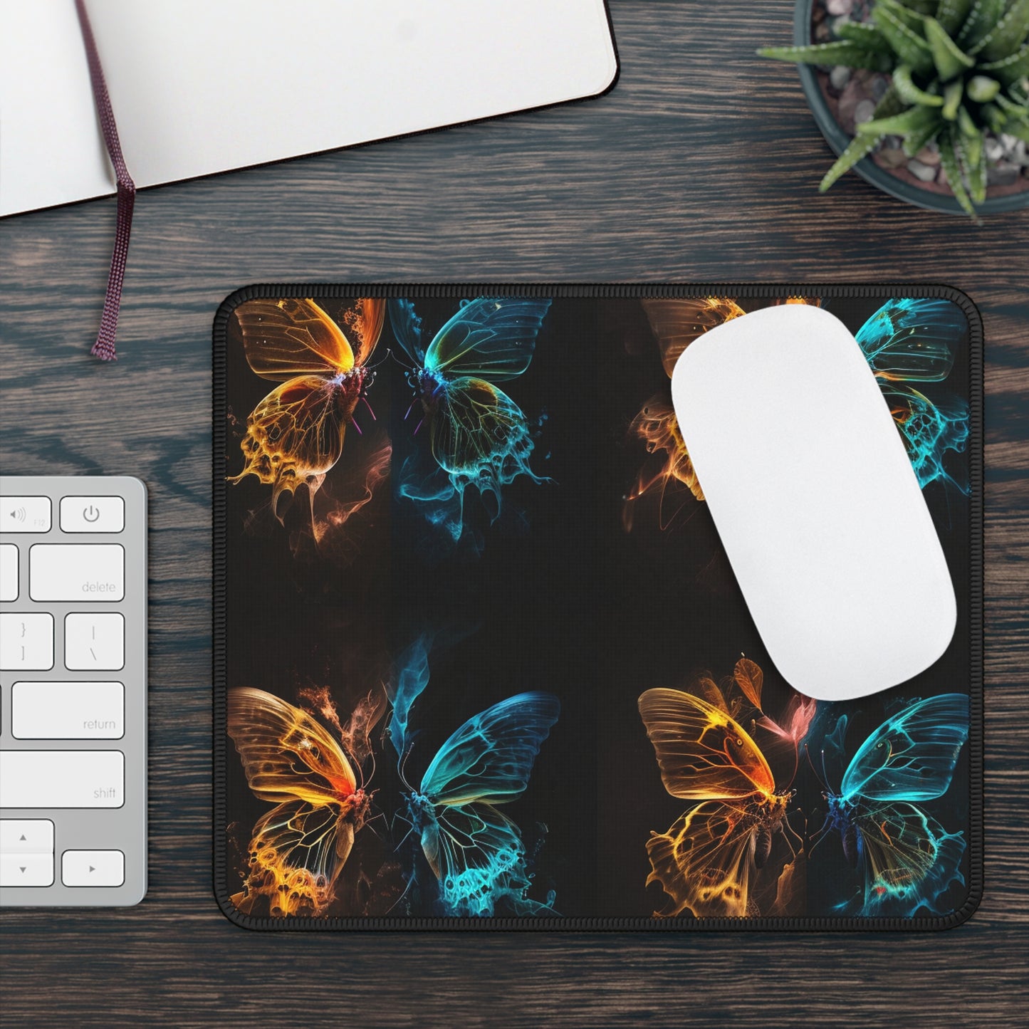 Gaming Mouse Pad  Kiss Neon Butterfly 5