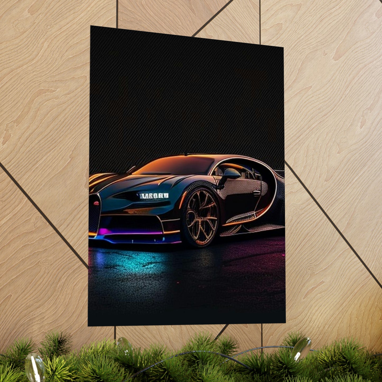 Premium Matte Vertical Posters Bugatti Chiron Super 4