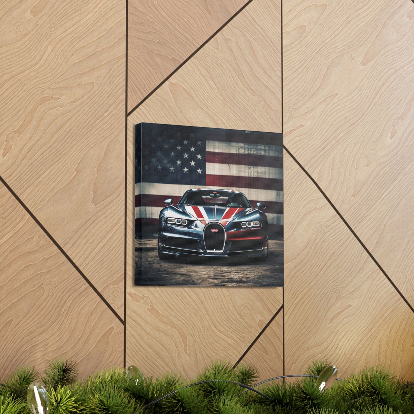 Canvas Gallery Wraps Bugatti Flag 2