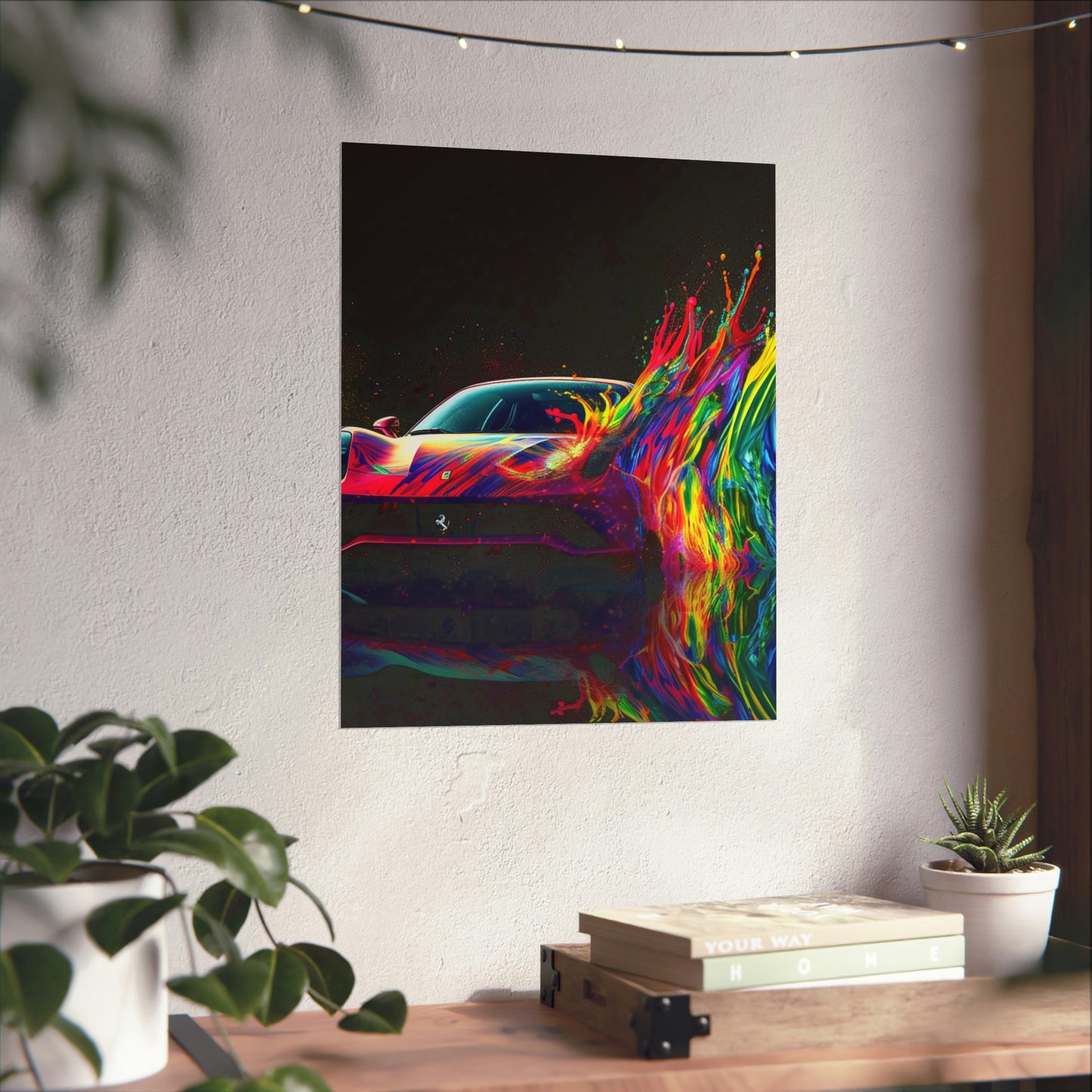 Premium Matte Vertical Posters Ferrari Fusion Water 3