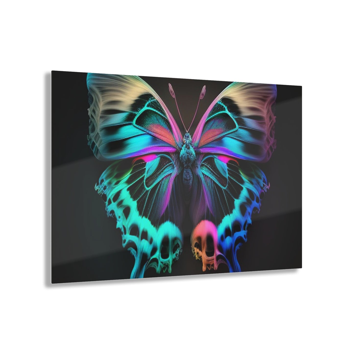 Acrylic Prints Neon Butterfly Fusion 2