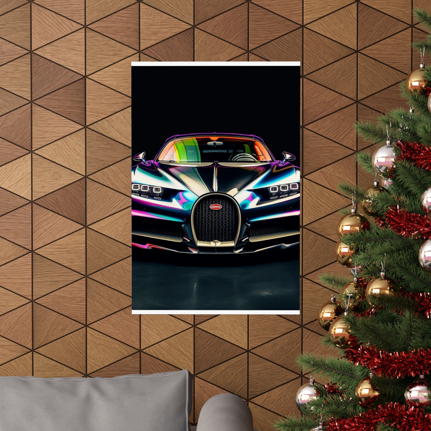 Premium Matte Vertical Posters Hyper Bugatti Chiron 4