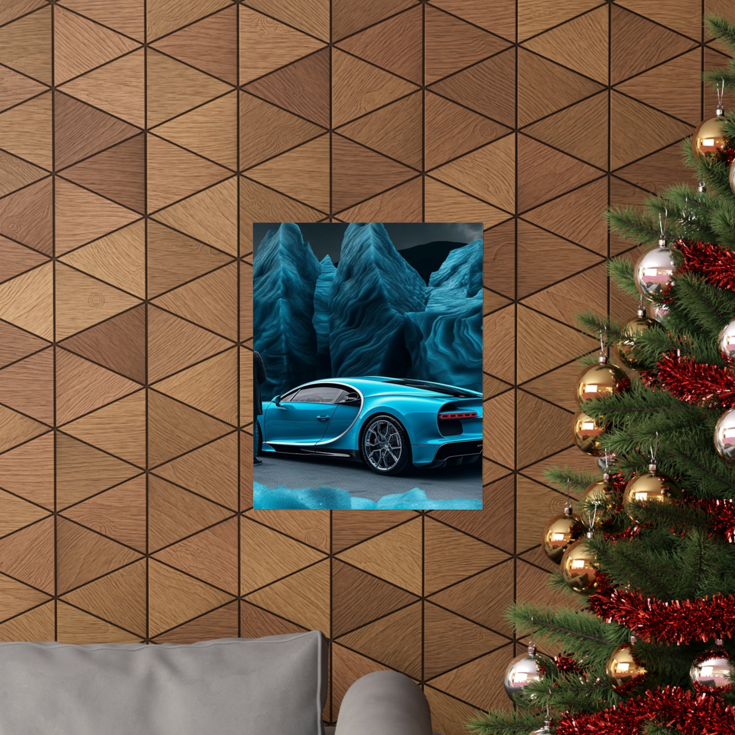 Premium Matte Vertical Posters Bugatti Real Look 3