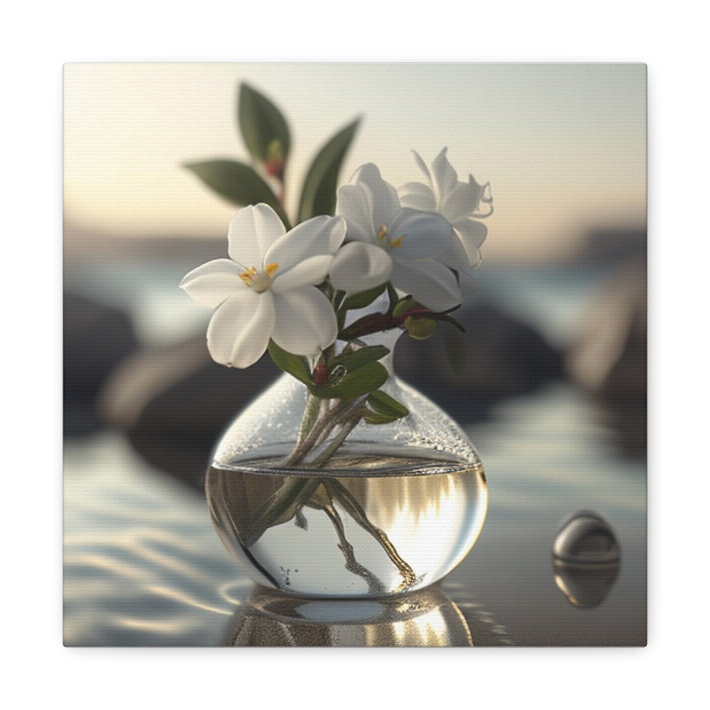 Canvas Gallery Wraps Jasmine glass vase 1
