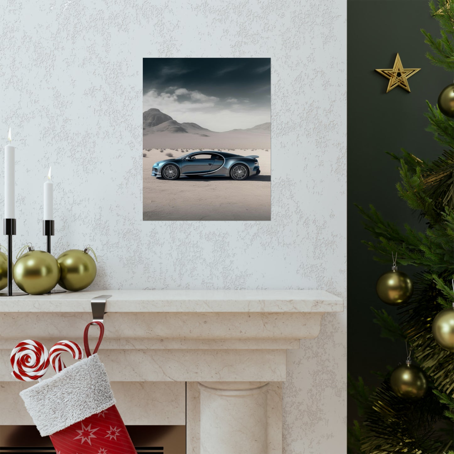 Premium Matte Vertical Posters Bugatti Real Look 1