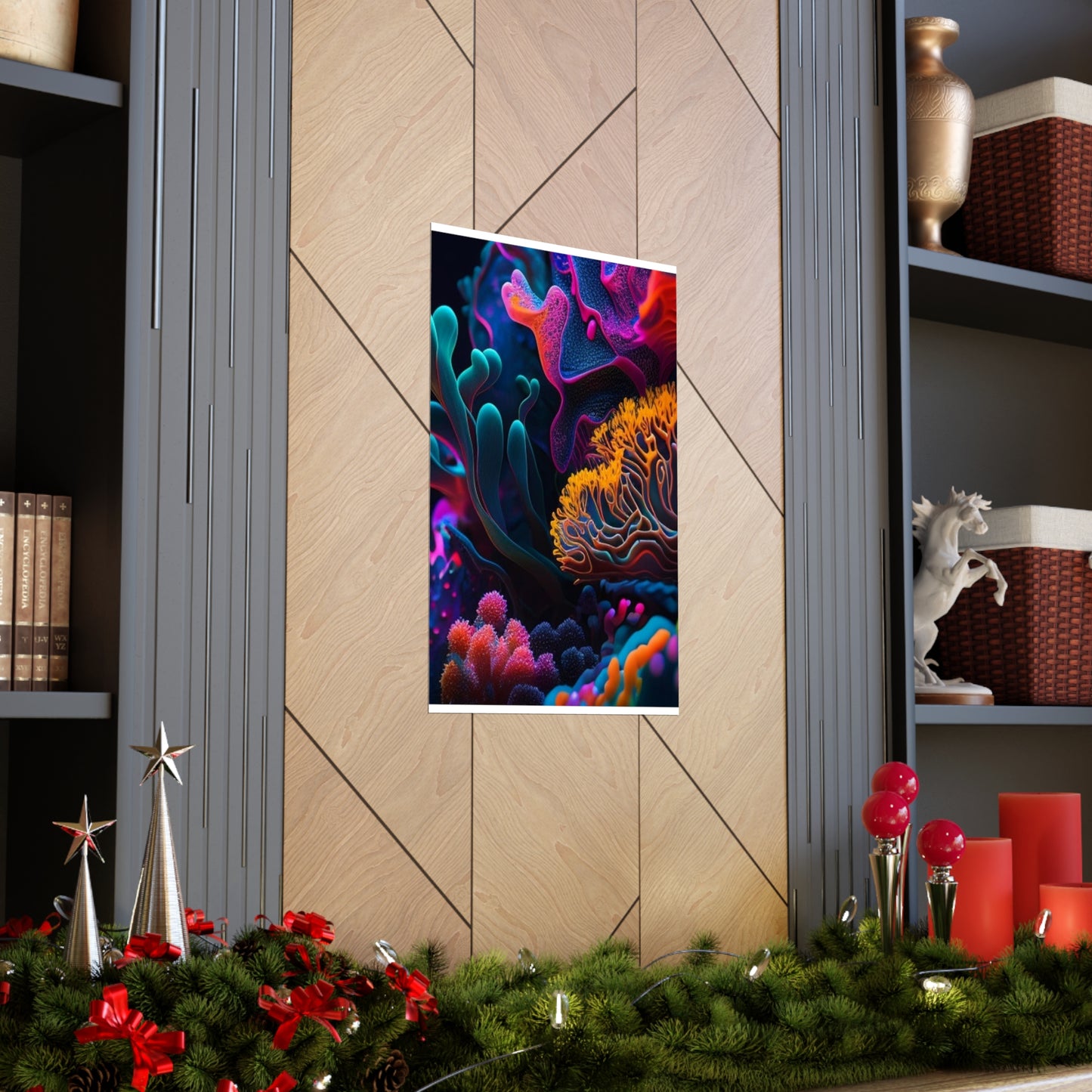 Premium Matte Vertical Posters Macro Coral Reef 2