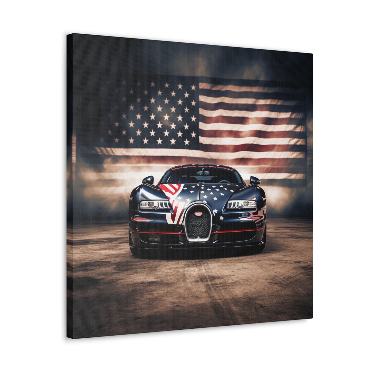 Canvas Gallery Wraps Bugatti American Flag 2