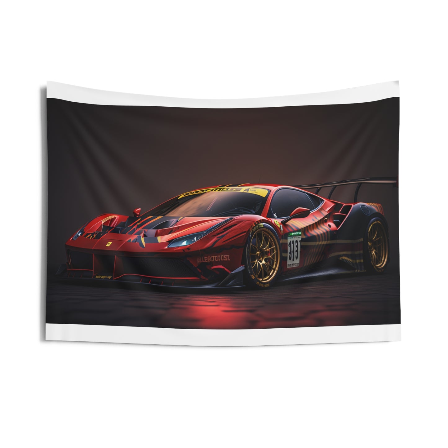 Indoor Wall Tapestries Ferrari Red 1