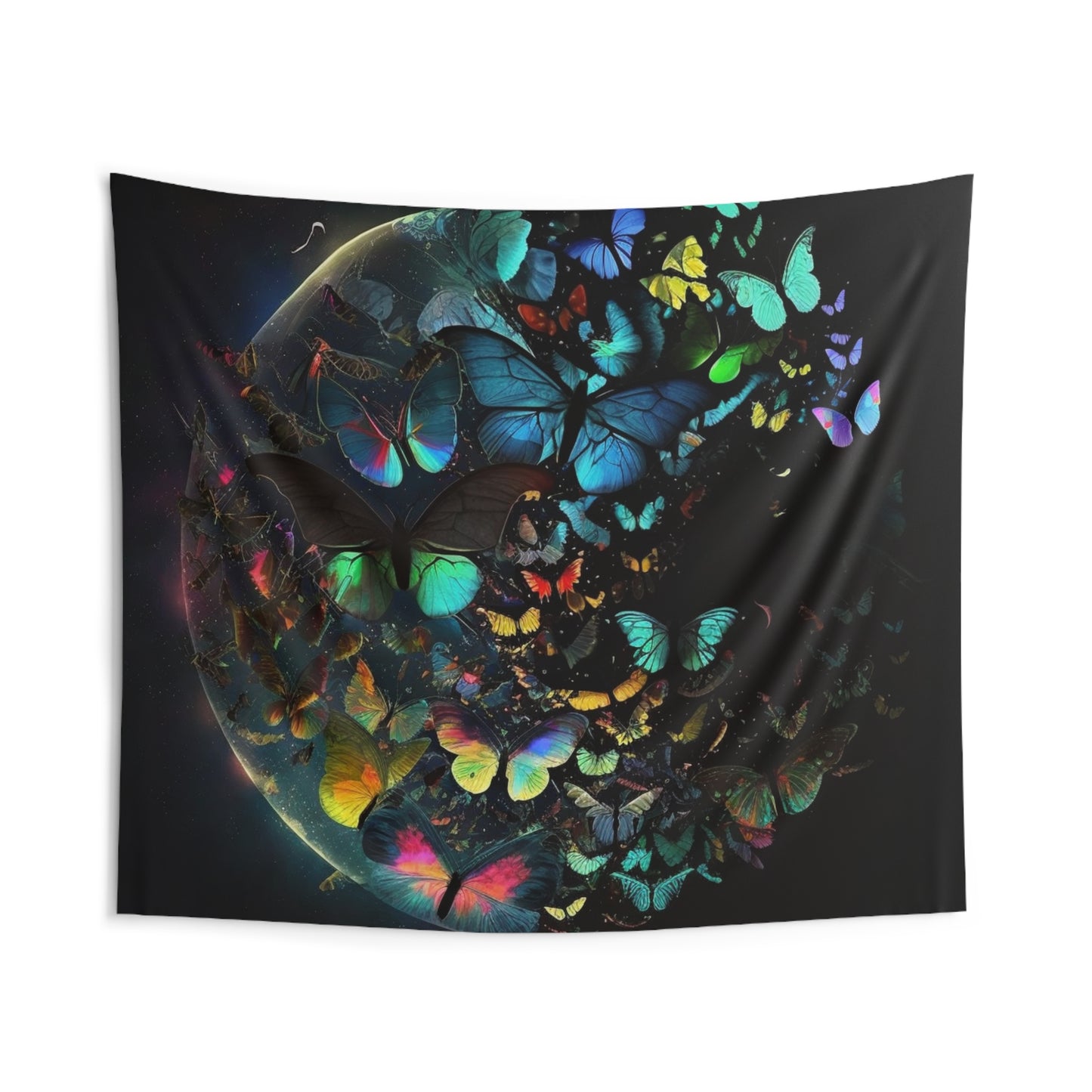 Indoor Wall Tapestries Moon Butterfly 4