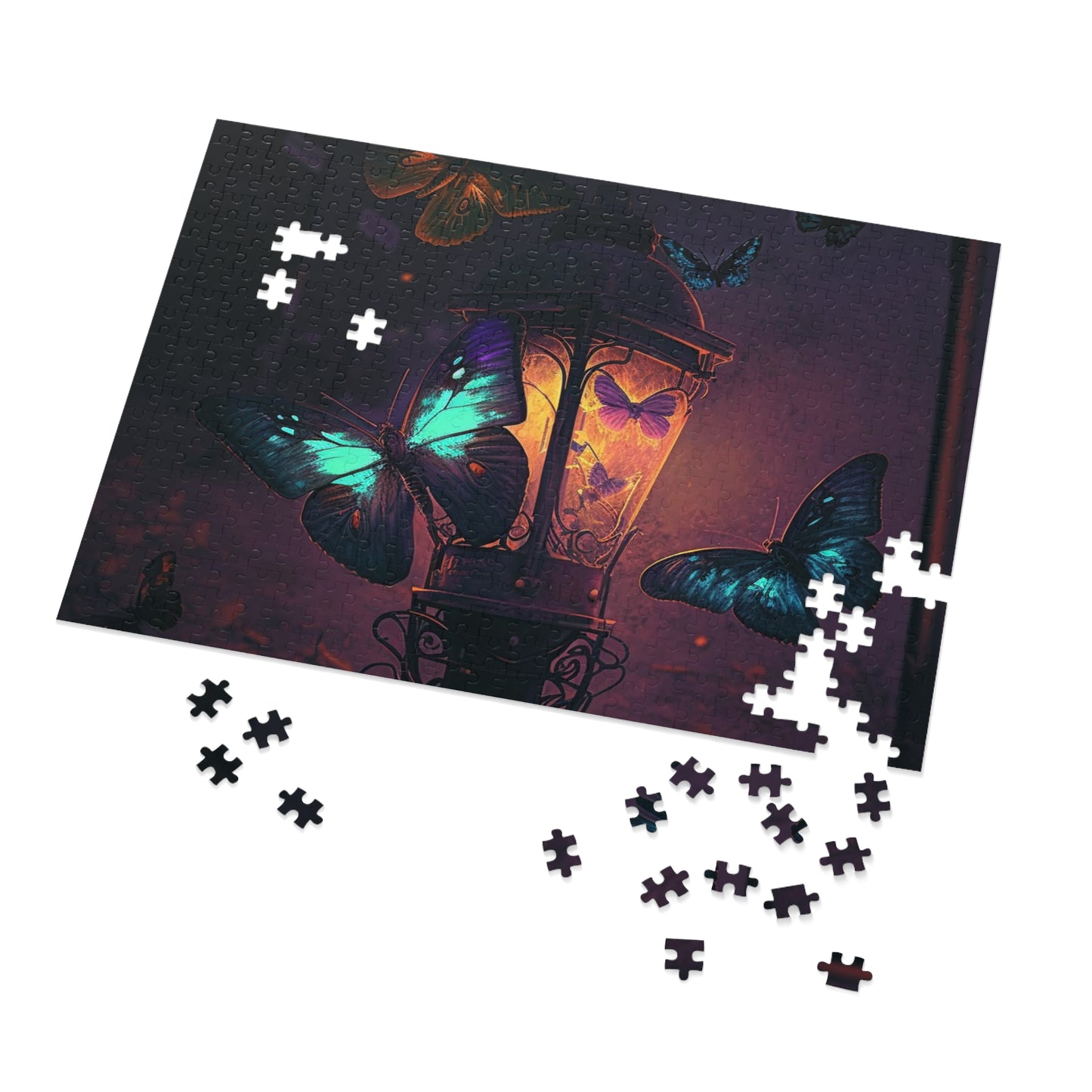 Jigsaw Puzzle (30, 110, 252, 500,1000-Piece) Street Light Butterfly 4
