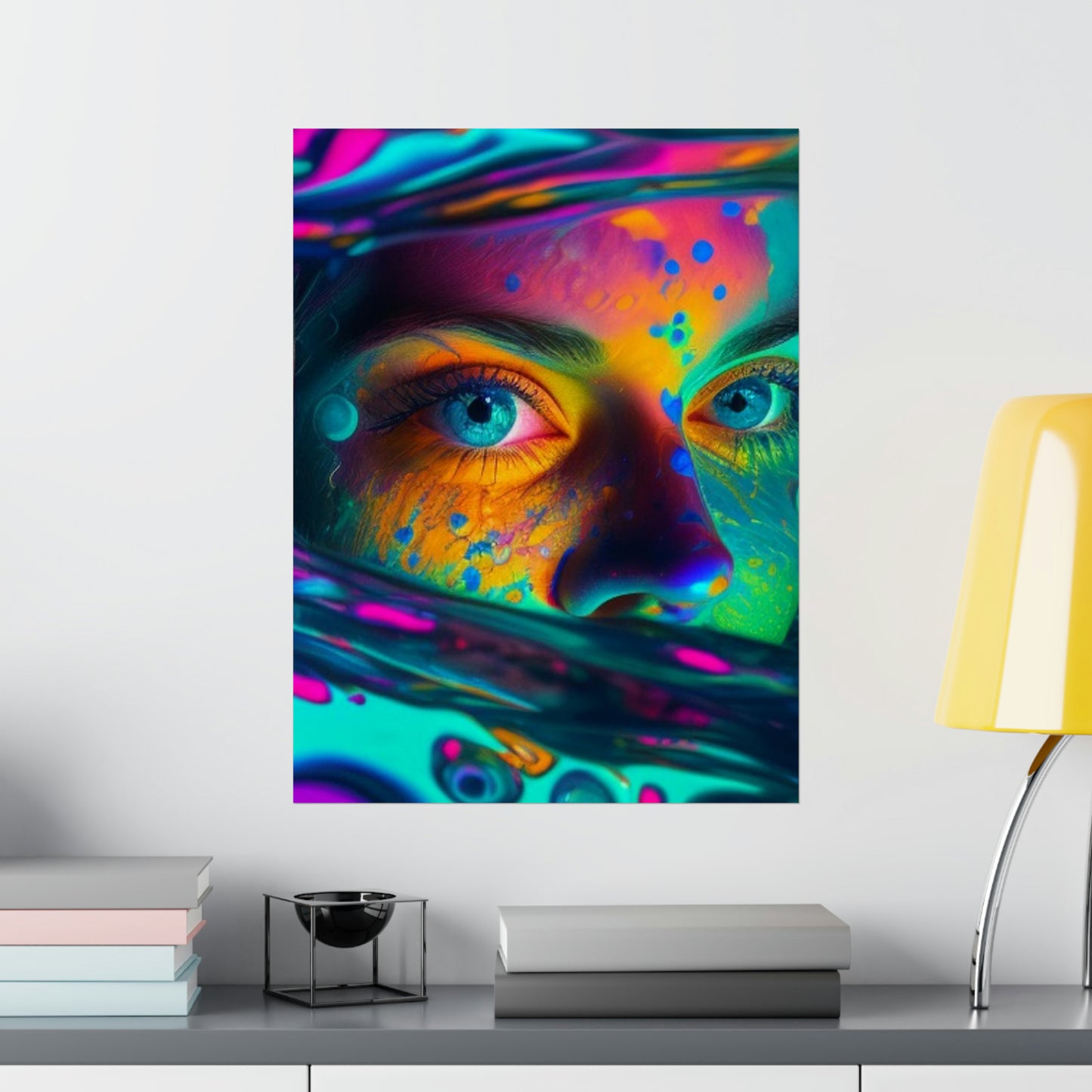 Premium Matte Vertical Posters Florescent Glow 3