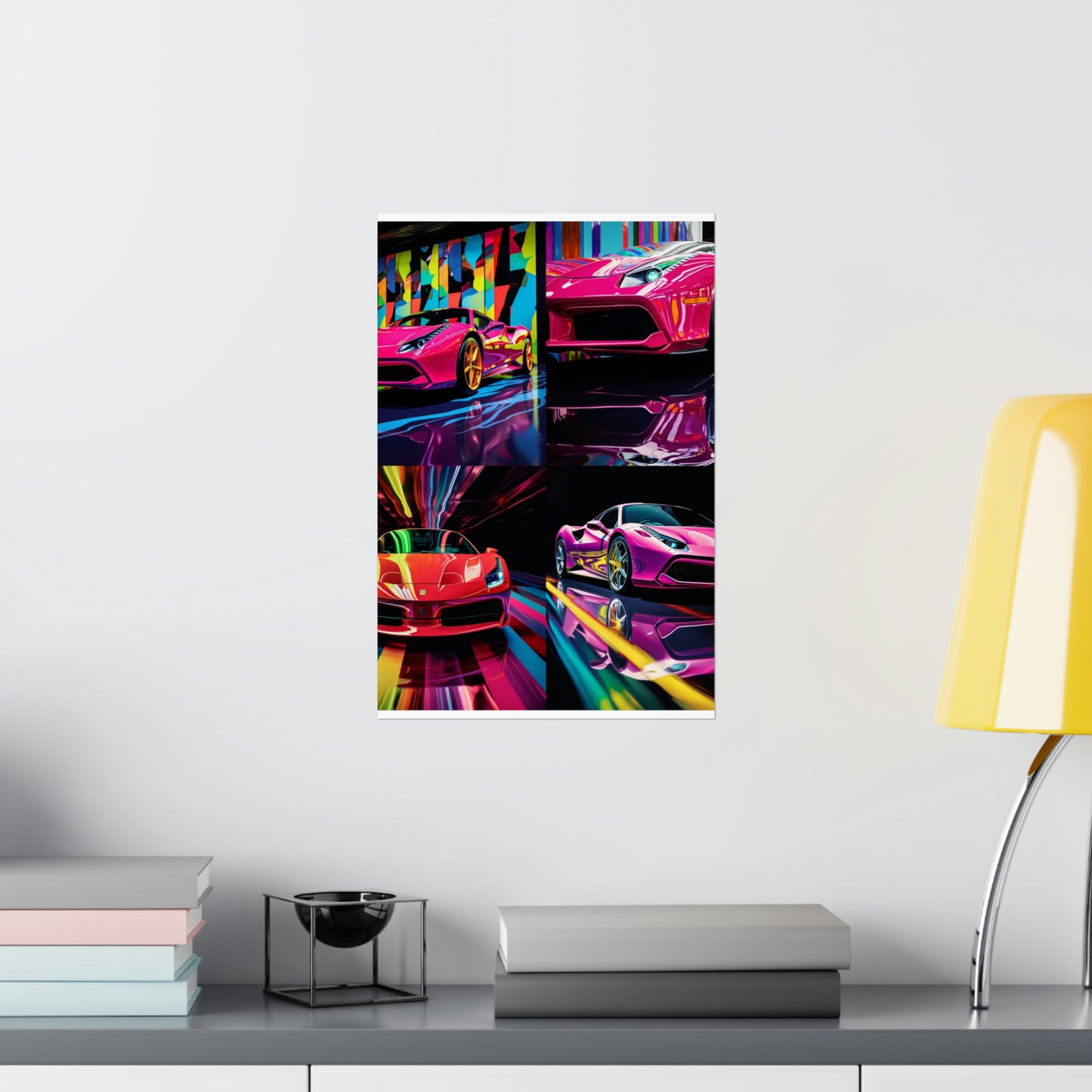 Premium Matte Vertical Posters Ferrari Flair Macro 5