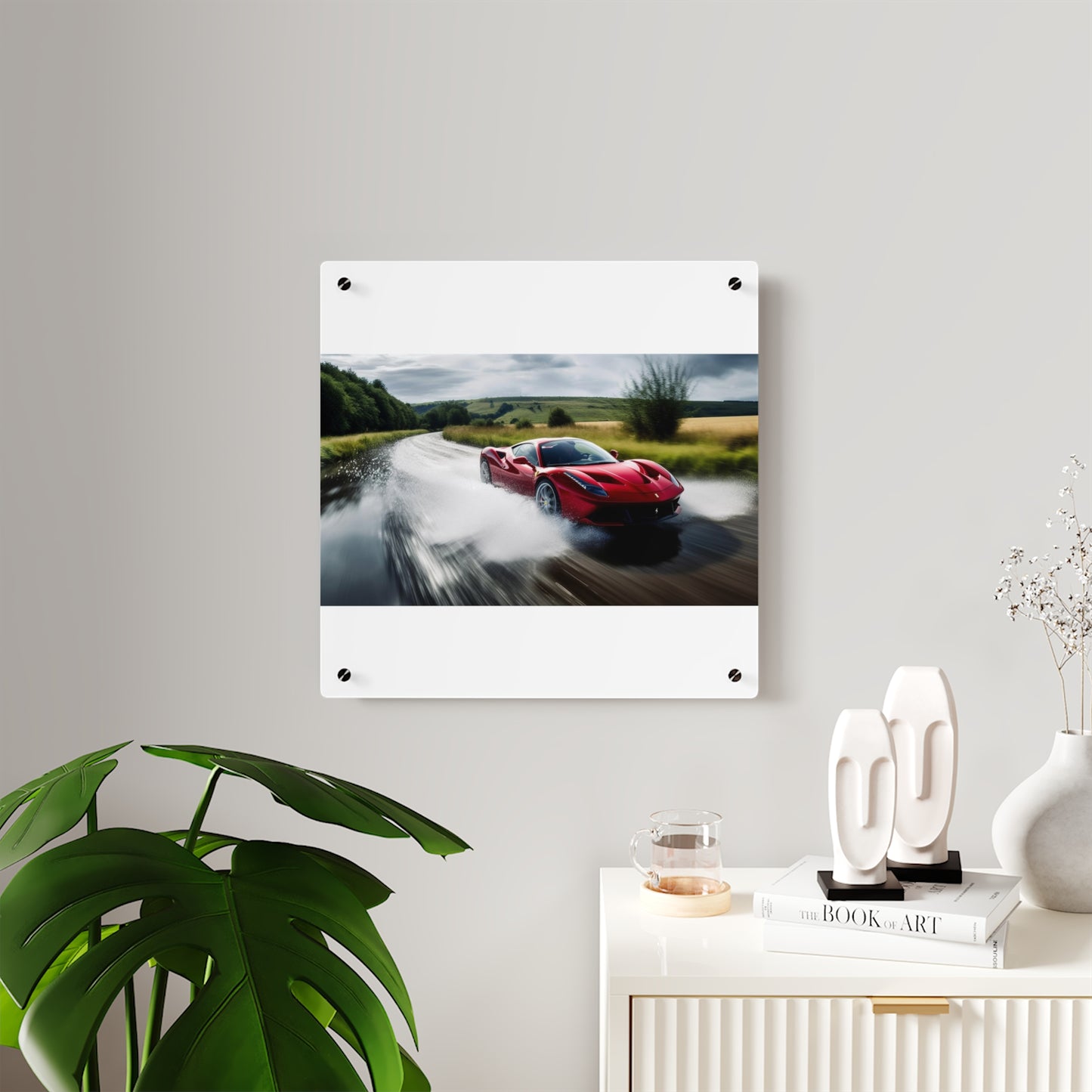 Acrylic Wall Art Panels Water Ferrari Splash 4