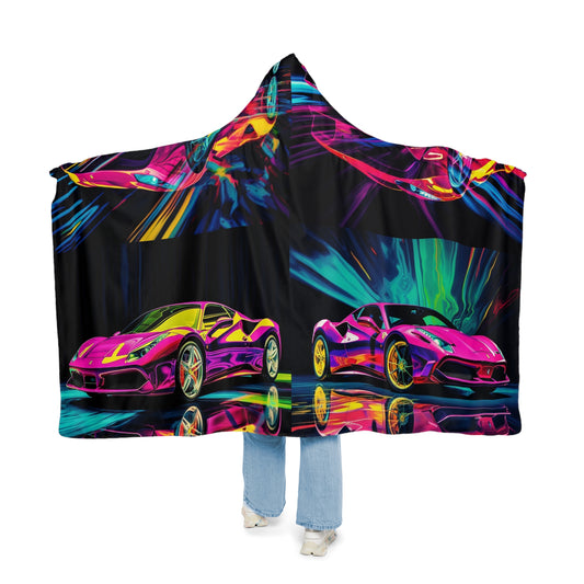 Snuggle Hooded Blanket Pink Ferrari Macro 5