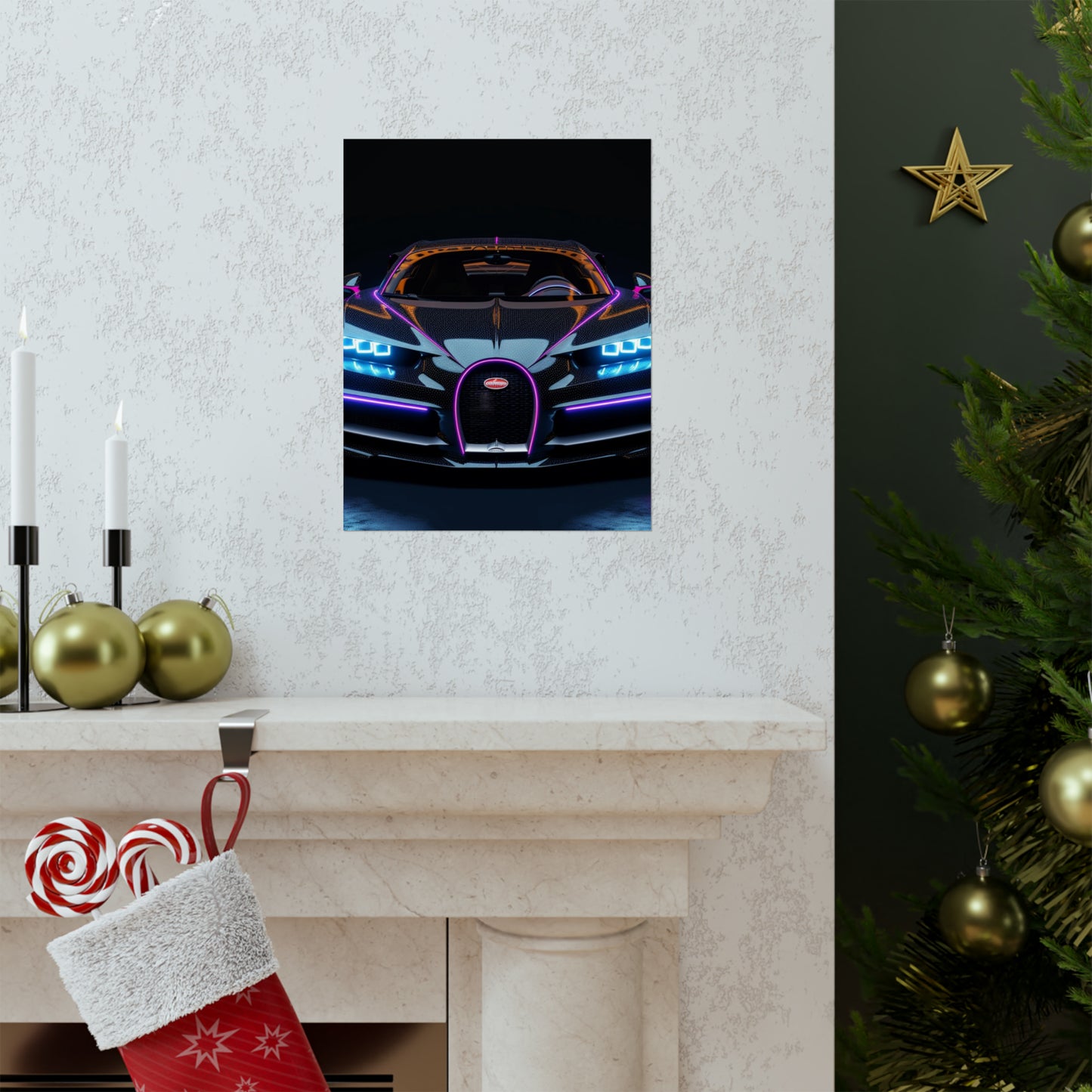 Premium Matte Vertical Posters Hyper Bugatti Chiron 2