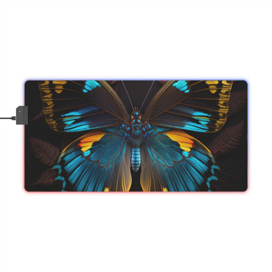 LED Gaming Mouse Pad Neon Butterfly Flair 1