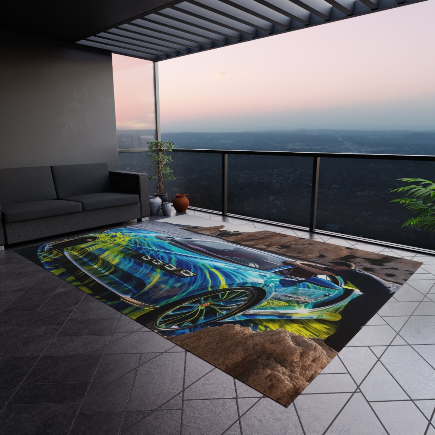 Outdoor Rug  Bugatti Water 1