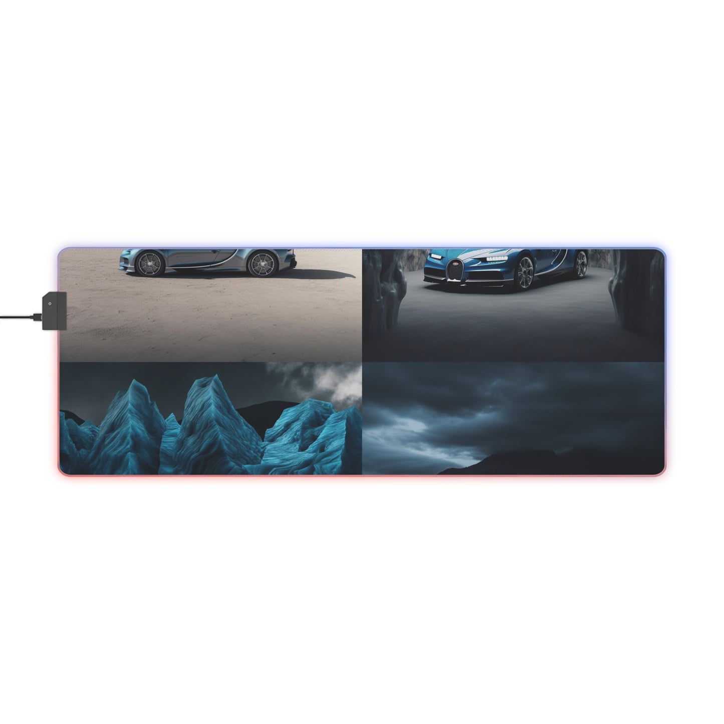 LED Gaming Mouse Pad Bugatti Real Look 5