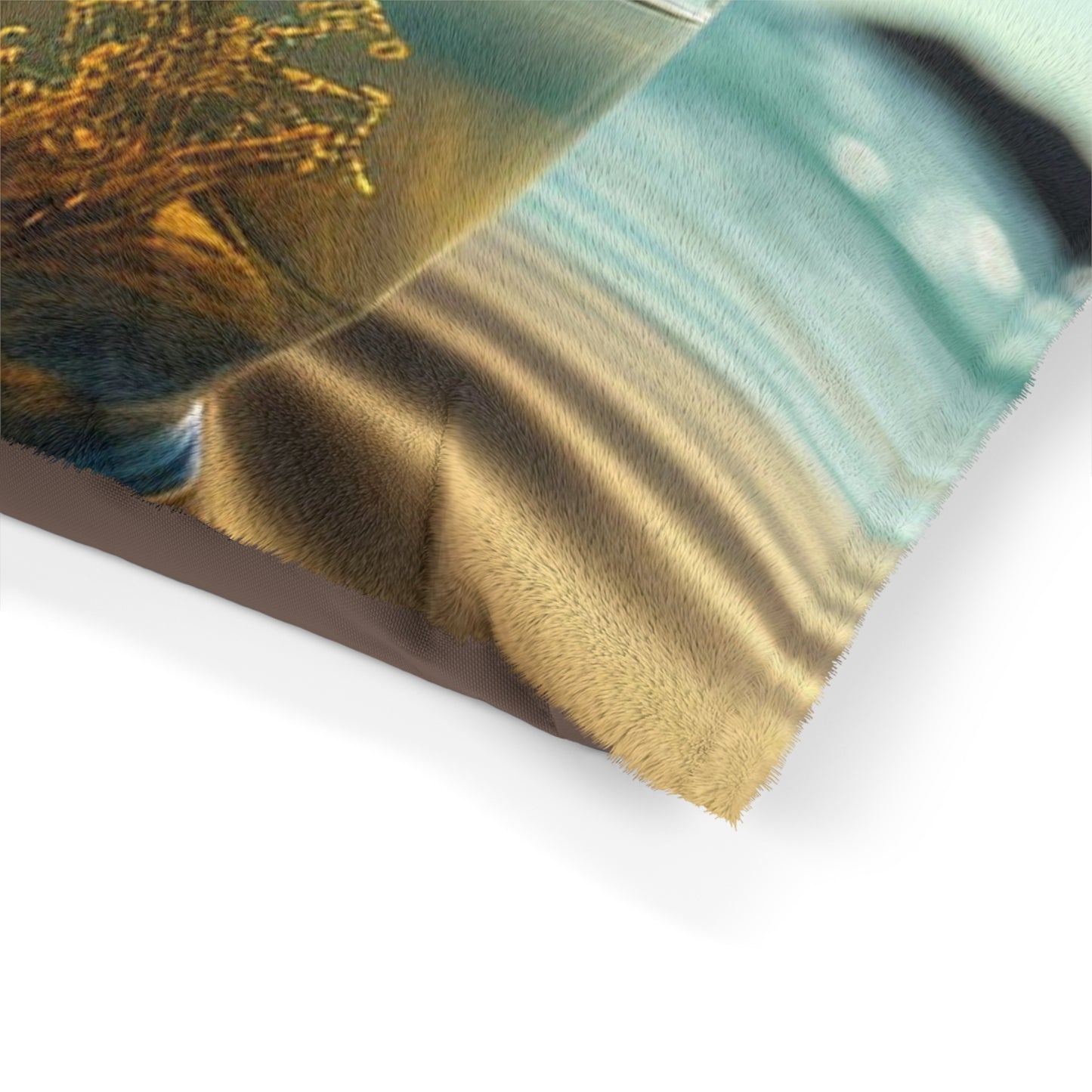 Pet Bed Yellow Hibiscus glass 1