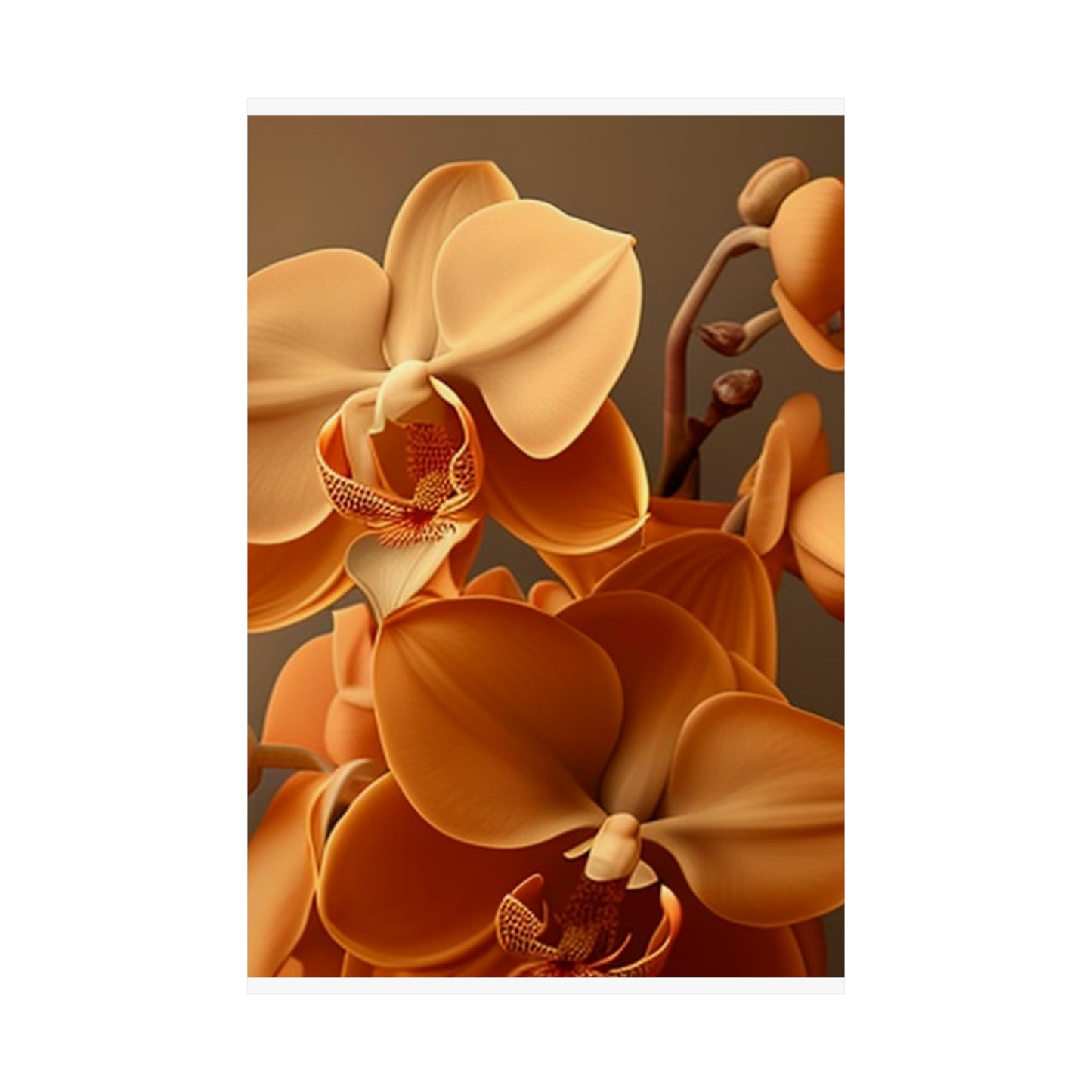 Premium Matte Vertical Posters orchid pedals 4