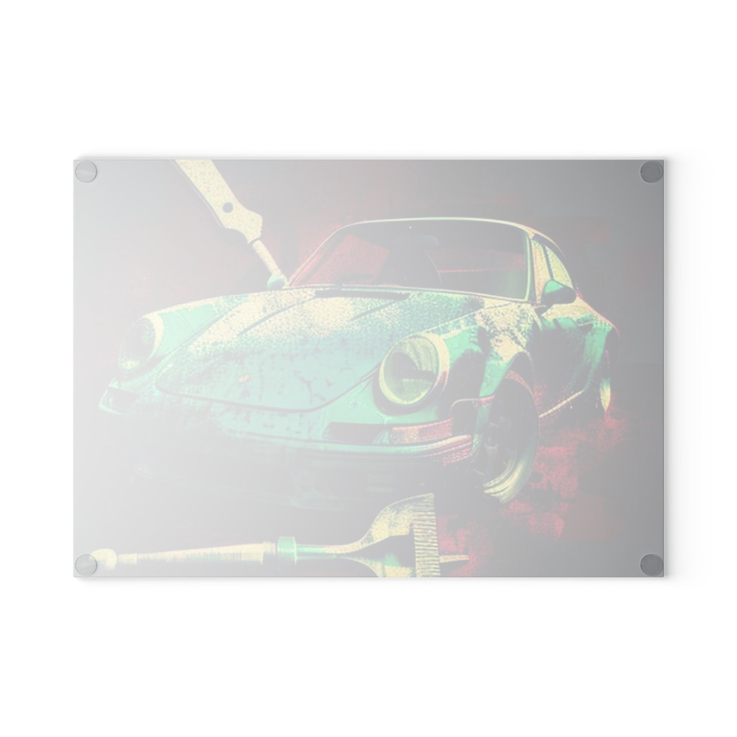 Glass Cutting Board Porsche Abstract 4