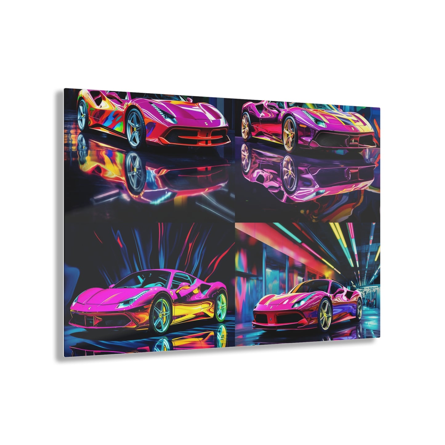 Acrylic Prints Pink Macro Ferrari 5