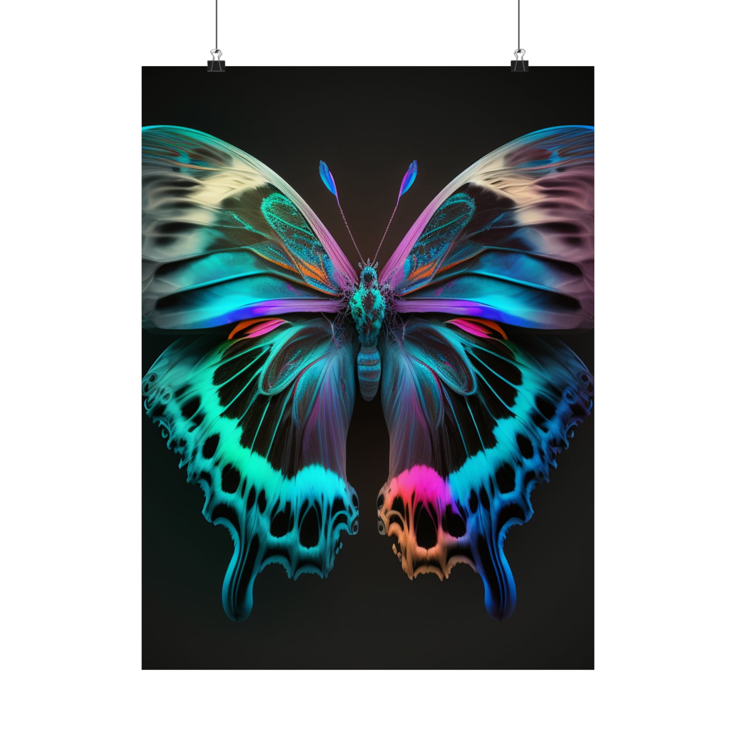 Premium Matte Vertical Posters Raw Florescent Glow 2