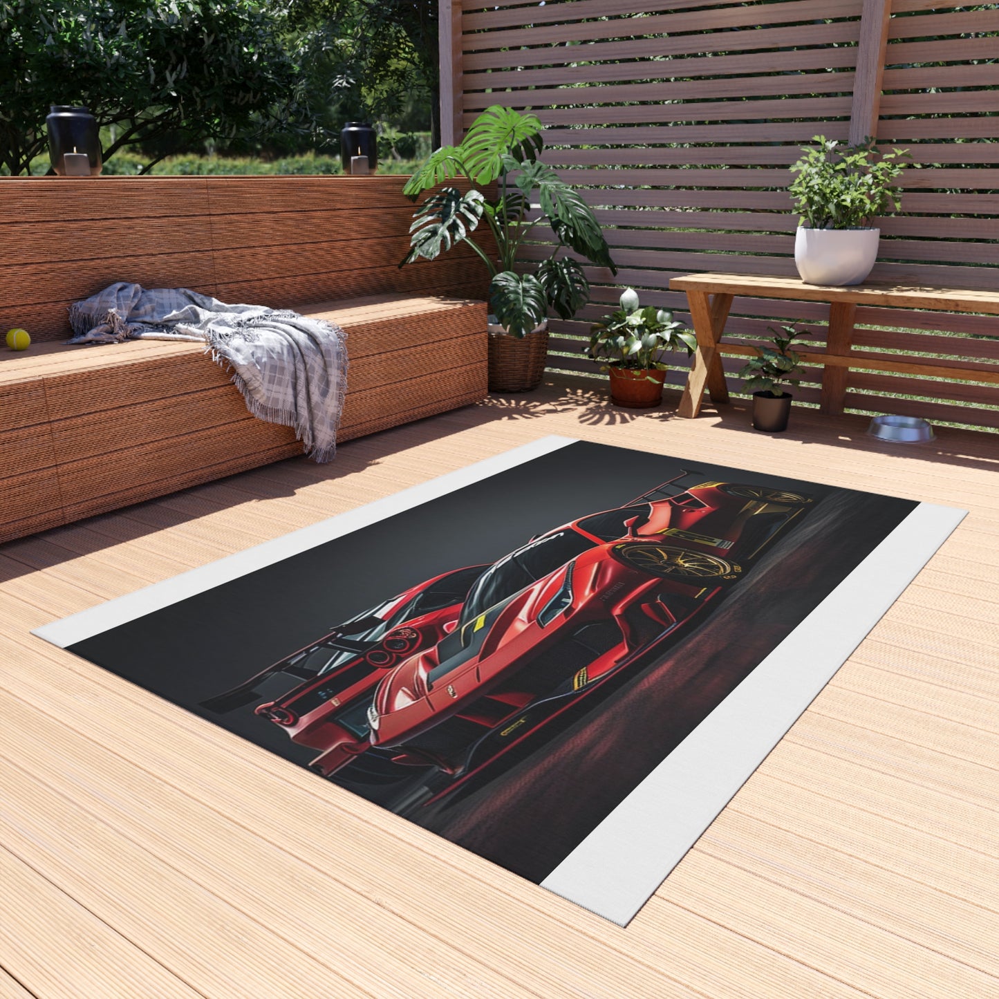 Outdoor Rug  Ferrari Red 3