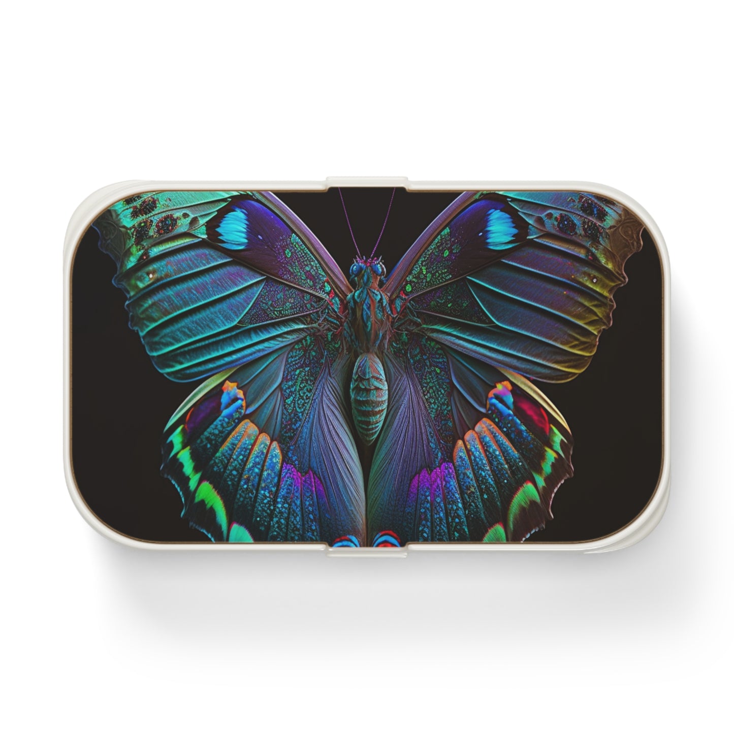 Bento Lunch Box Hue Neon Butterfly 4