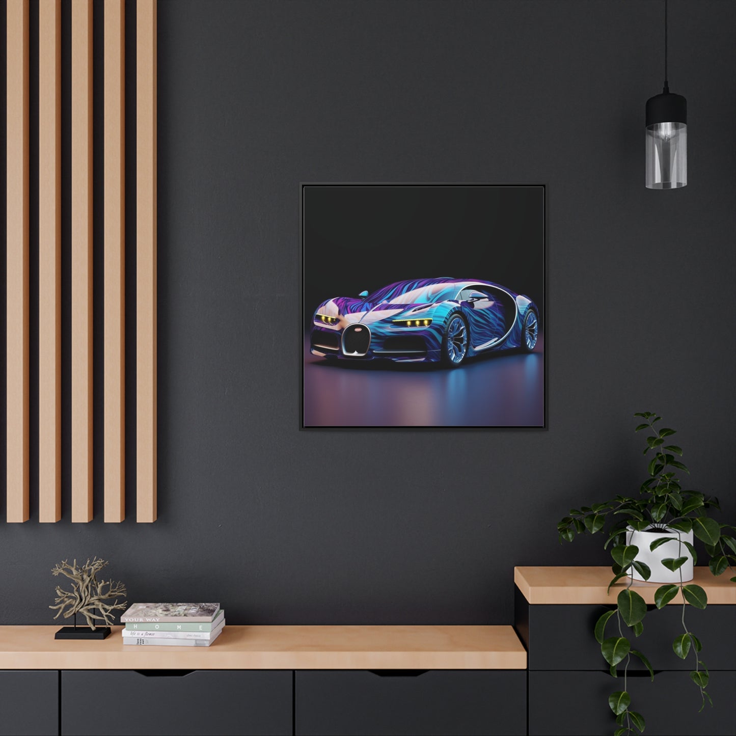 Gallery Canvas Wraps, Square Frame Bugatti Abstract Flair 3