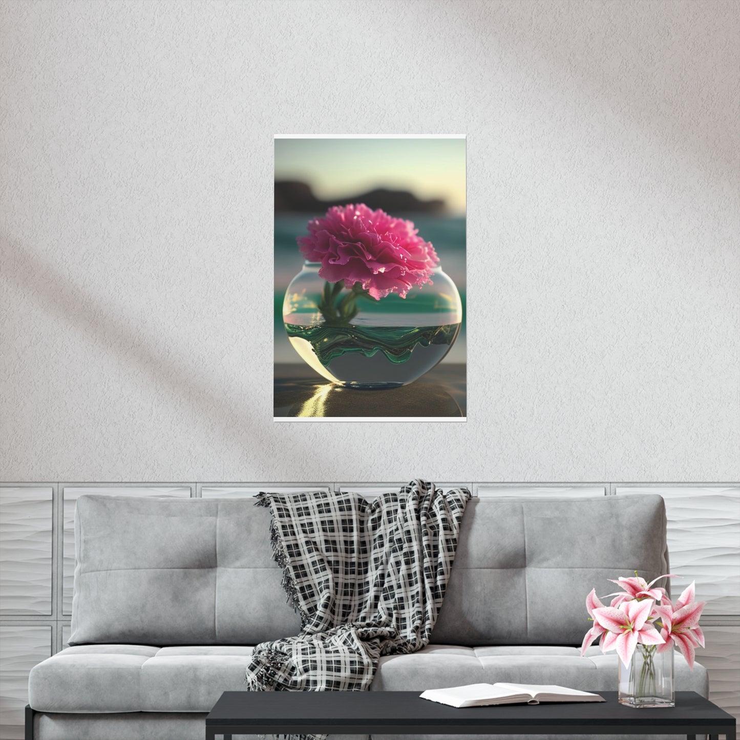 Premium Matte Vertical Posters Carnation 3