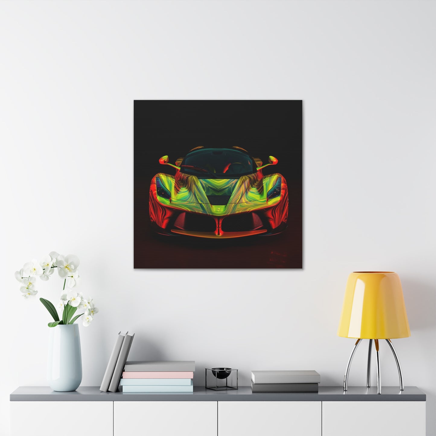 Canvas Gallery Wraps Ferrari Neon 1